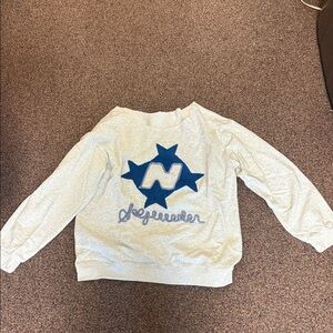 Aelfric Eden Gray Sweater with Blue Stars